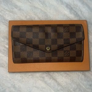 Louis Vuitton Sarah checkered wallet
